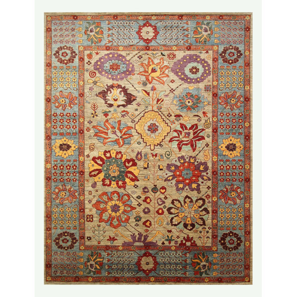 Landry & Arcari Rugs and Carpeting Sauj Balaugh OneofaKind 9'2" X 11